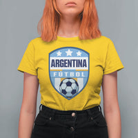 Argentina Soccer Football T Shirt For Women Argentinian Football Game Day Supporter