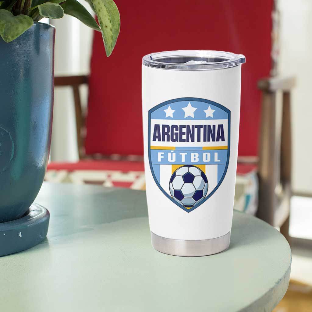 Argentina Soccer Football Tumbler Cup Argentinian Football Game Day Supporter