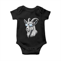 Cool Goat With Sunglasses Argentinian Flag Baby Onesie Argentina Soccer Football Game Day Supporter