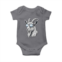 Cool Goat With Sunglasses Argentinian Flag Baby Onesie Argentina Soccer Football Game Day Supporter