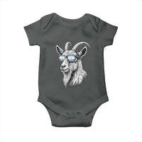 Cool Goat With Sunglasses Argentinian Flag Baby Onesie Argentina Soccer Football Game Day Supporter