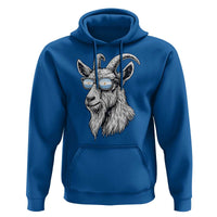 Cool Goat With Sunglasses Argentinian Flag Hoodie Argentina Soccer Football Game Day Supporter