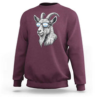 Cool Goat With Sunglasses Argentinian Flag Sweatshirt Argentina Soccer Football Game Day Supporter