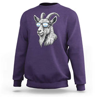 Cool Goat With Sunglasses Argentinian Flag Sweatshirt Argentina Soccer Football Game Day Supporter