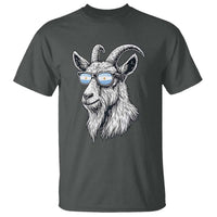Cool Goat With Sunglasses Argentinian Flag T Shirt Argentina Soccer Football Game Day Supporter