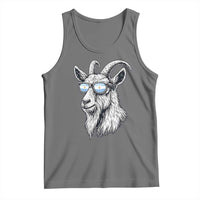 Cool Goat With Sunglasses Argentinian Flag Tank Top Argentina Soccer Football Game Day Supporter