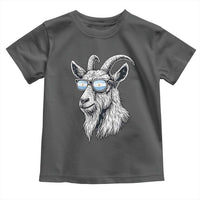 Cool Goat With Sunglasses Argentinian Flag Toddler T Shirt Argentina Soccer Football Game Day Supporter