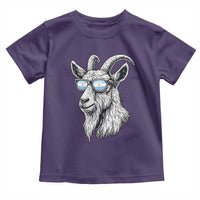 Cool Goat With Sunglasses Argentinian Flag Toddler T Shirt Argentina Soccer Football Game Day Supporter