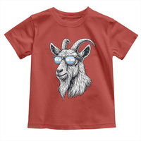 Cool Goat With Sunglasses Argentinian Flag Toddler T Shirt Argentina Soccer Football Game Day Supporter