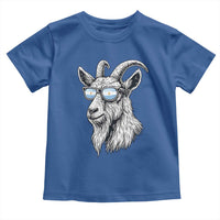 Cool Goat With Sunglasses Argentinian Flag Toddler T Shirt Argentina Soccer Football Game Day Supporter