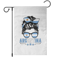 Argentina Messy Bun Proud Argentinian Flag Garden Flag
