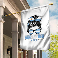 Argentina Messy Bun Proud Argentinian Flag Garden Flag