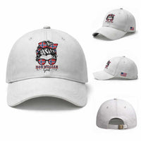 Norway Messy Bun Girl Norwegian Flag Baseball Cap