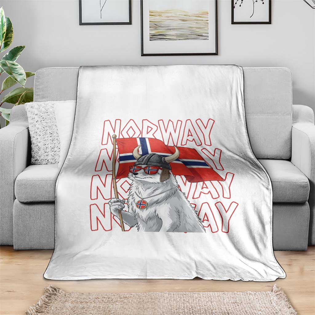 Norwegian Forest Cat Norway Flag Norge Pride Throw Blanket