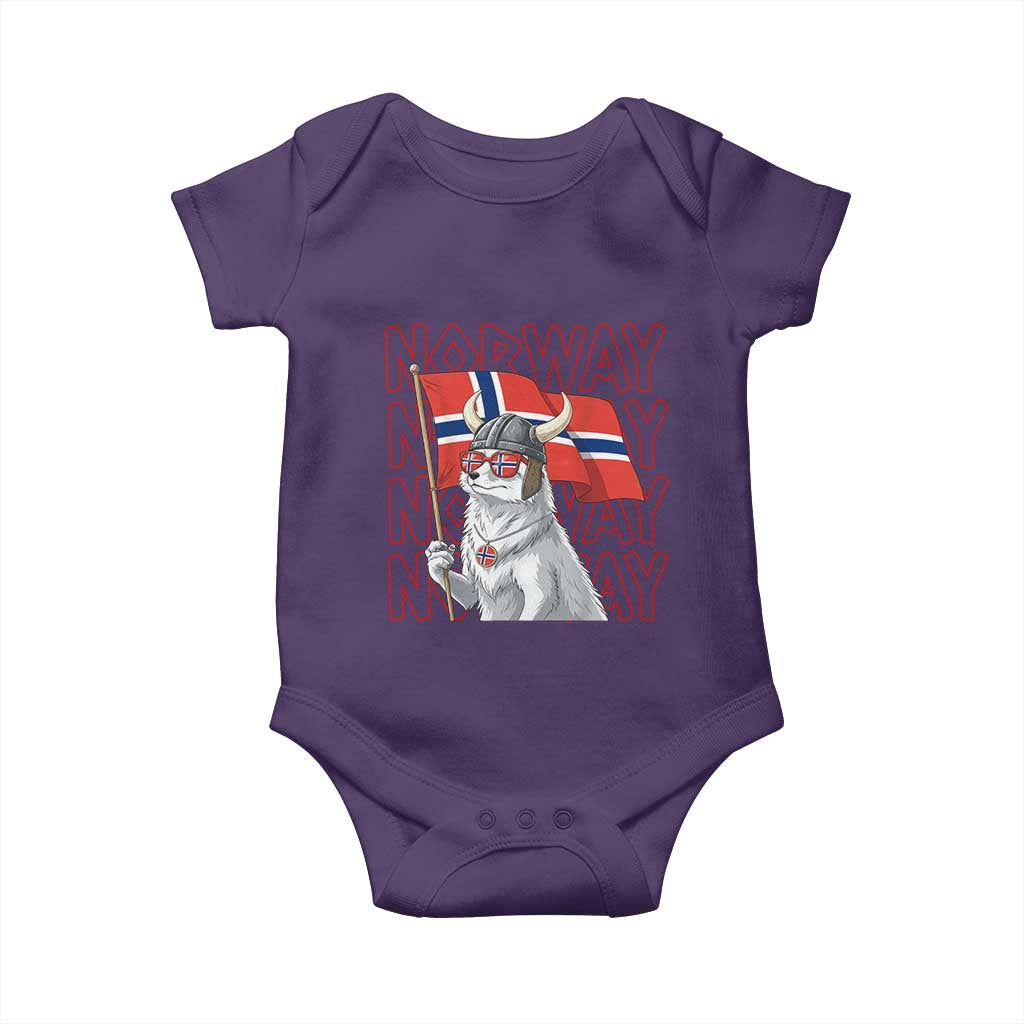 Norwegian Forest Cat Norway Flag Norge Pride Baby Onesie