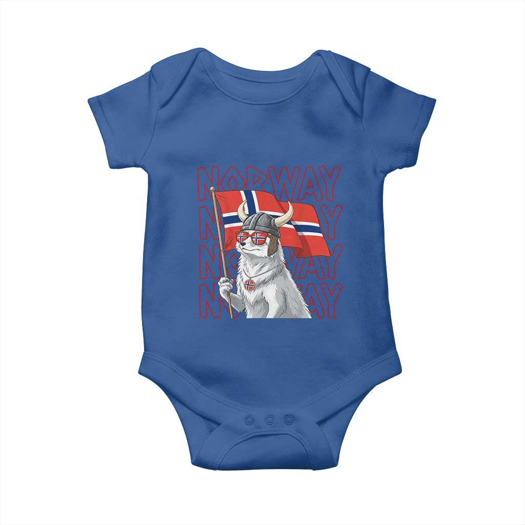 Norwegian Forest Cat Norway Flag Norge Pride Baby Onesie