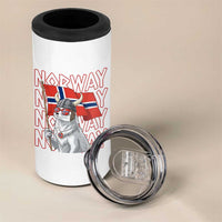 Norwegian Forest Cat Norway Flag Norge Pride 4 in 1 Can Cooler Tumbler
