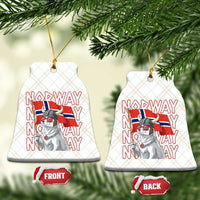 Norwegian Forest Cat Norway Flag Norge Pride Ceramic Ornament