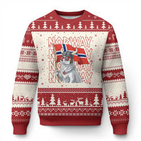 Norwegian Forest Cat Norway Flag Norge Pride Ugly Christmas Sweater