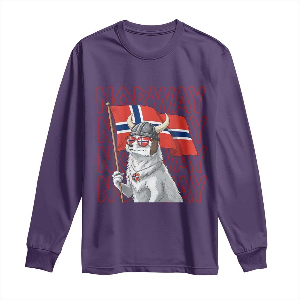 Norwegian Forest Cat Norway Flag Norge Pride Long Sleeve Shirt