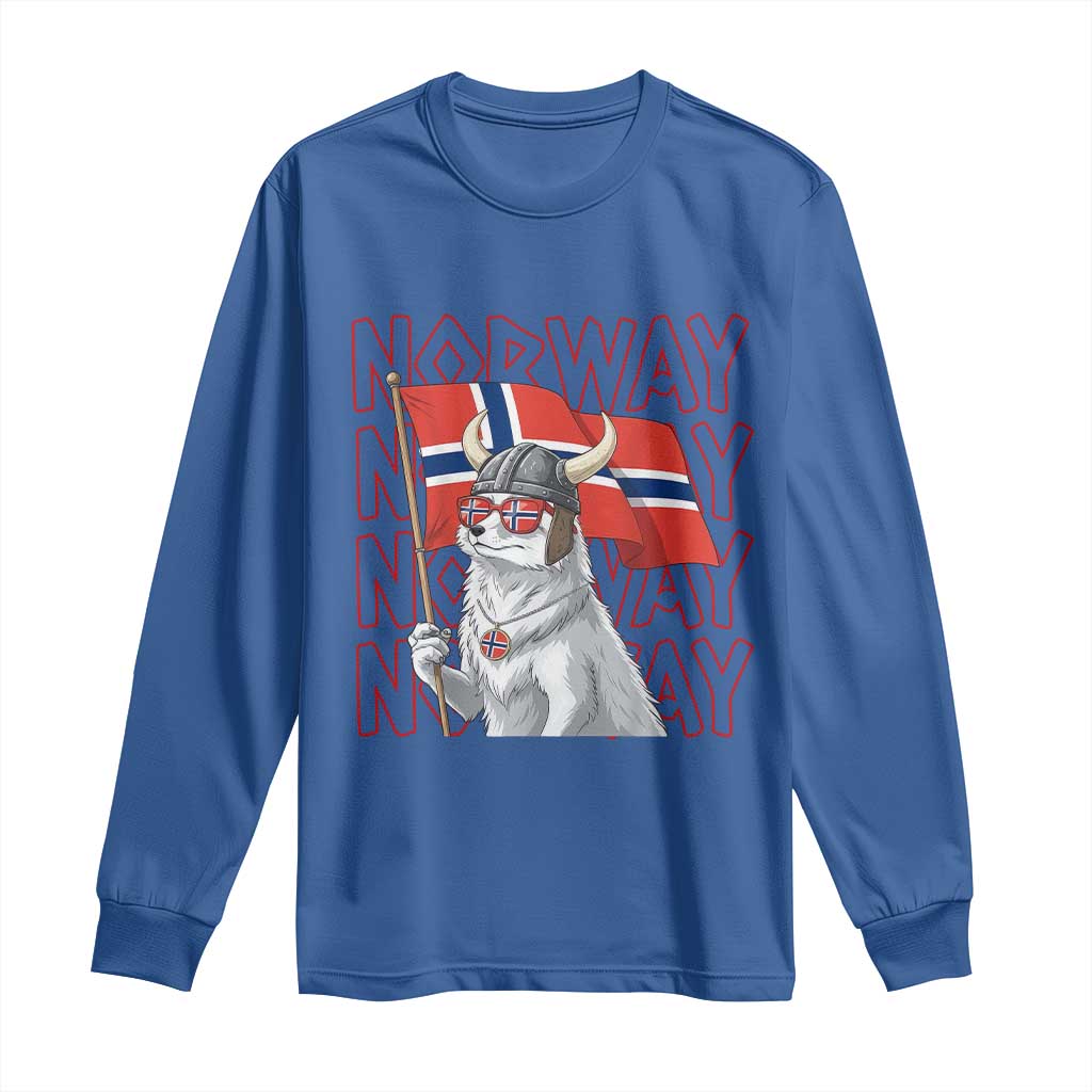 Norwegian Forest Cat Norway Flag Norge Pride Long Sleeve Shirt