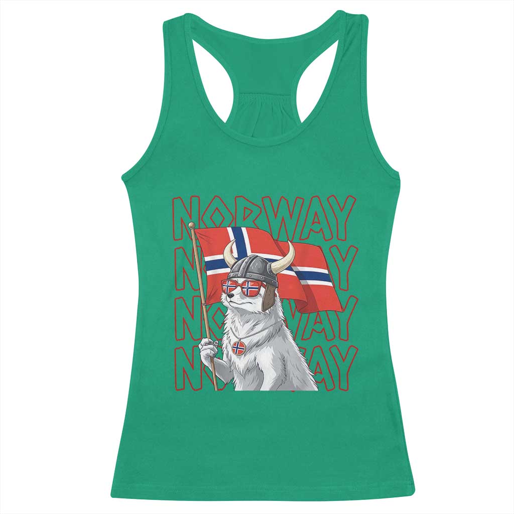 Norwegian Forest Cat Norway Flag Norge Pride Racerback Tank Top