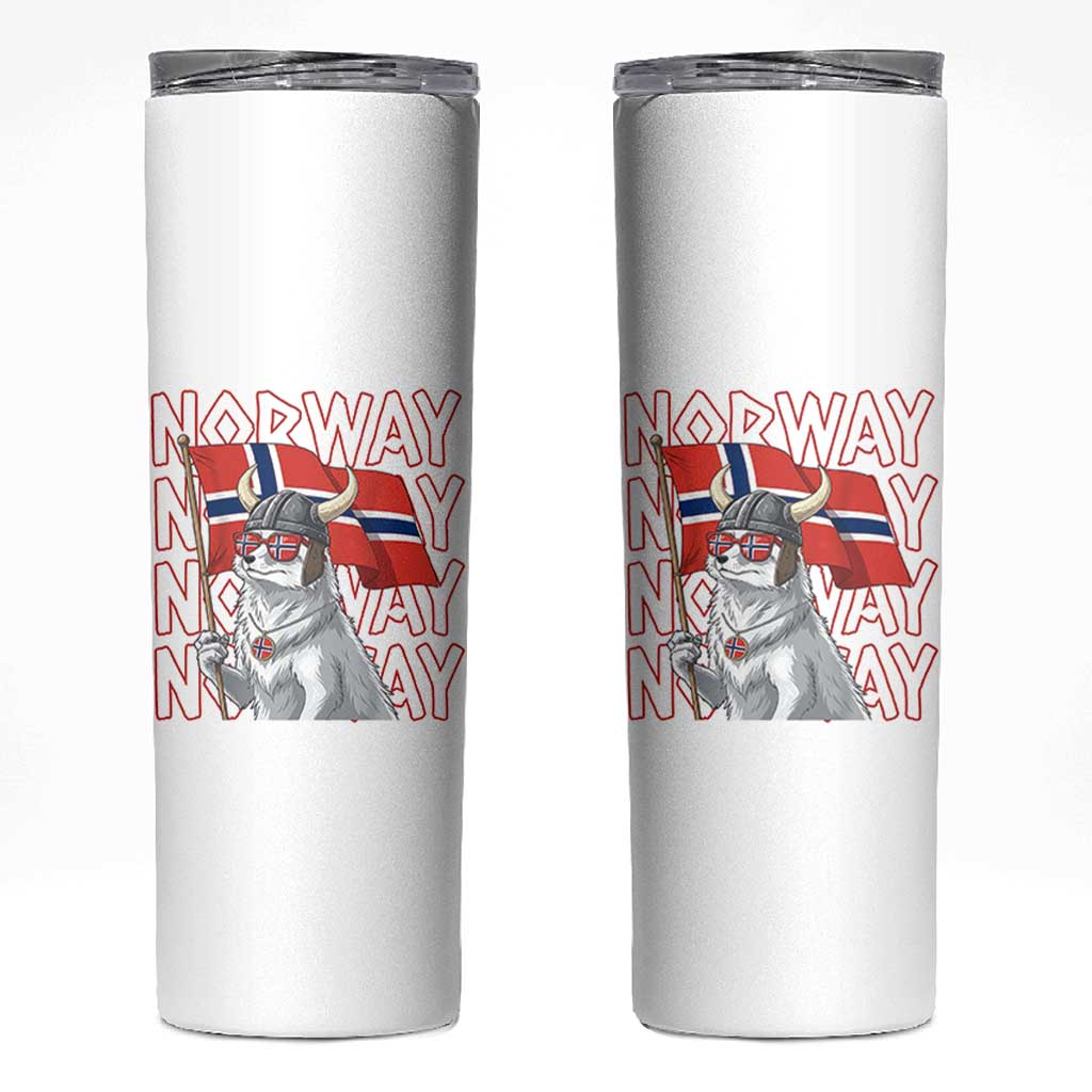 Norwegian Forest Cat Norway Flag Norge Pride Skinny Tumbler