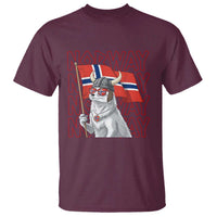 Norwegian Forest Cat Norway Flag Norge Pride T Shirt