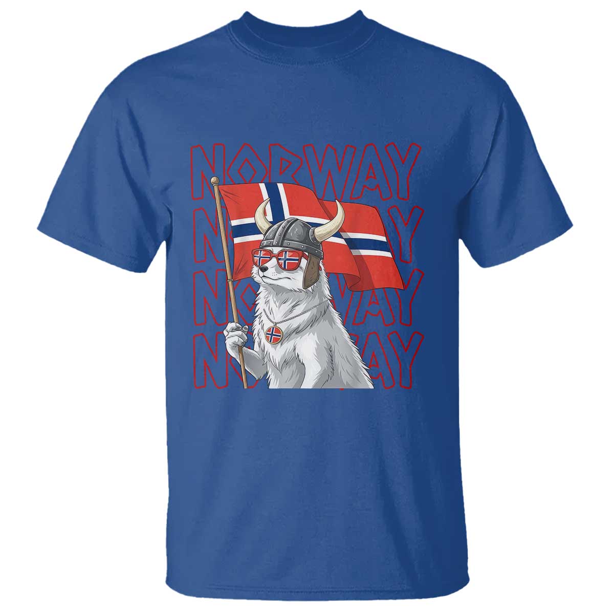 Norwegian Forest Cat Norway Flag Norge Pride T Shirt