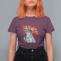 Norwegian Forest Cat Norway Flag Norge Pride T Shirt For Women