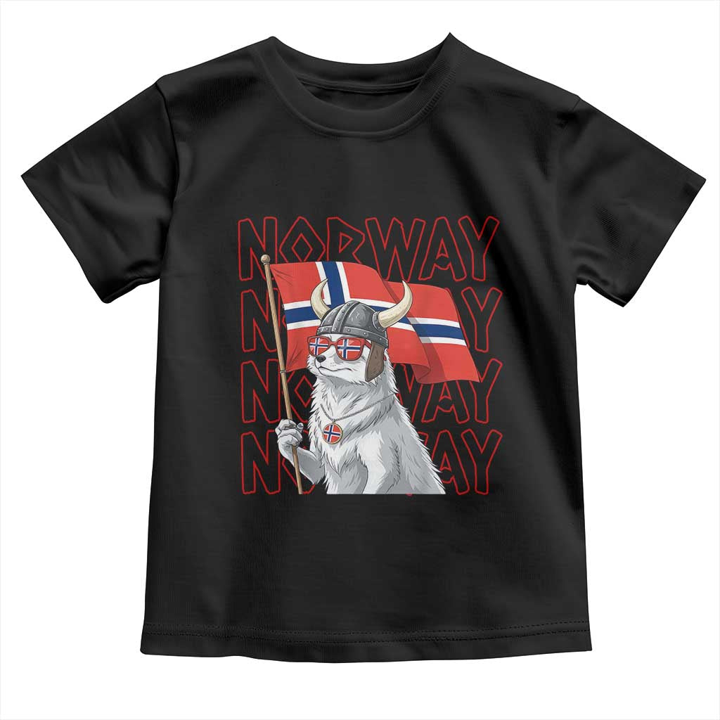 Norwegian Forest Cat Norway Flag Norge Pride Toddler T Shirt