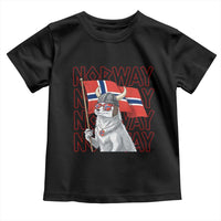 Norwegian Forest Cat Norway Flag Norge Pride Toddler T Shirt