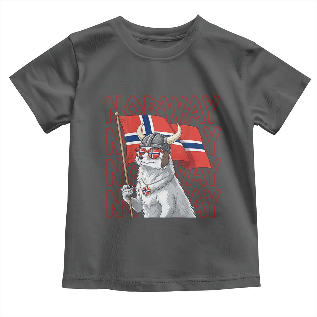 Norwegian Forest Cat Norway Flag Norge Pride Toddler T Shirt