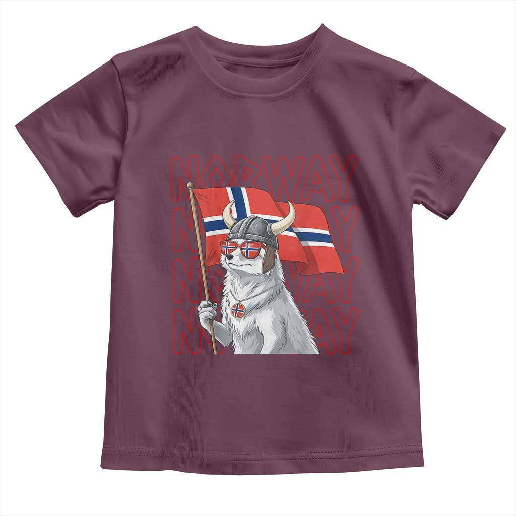 Norwegian Forest Cat Norway Flag Norge Pride Toddler T Shirt