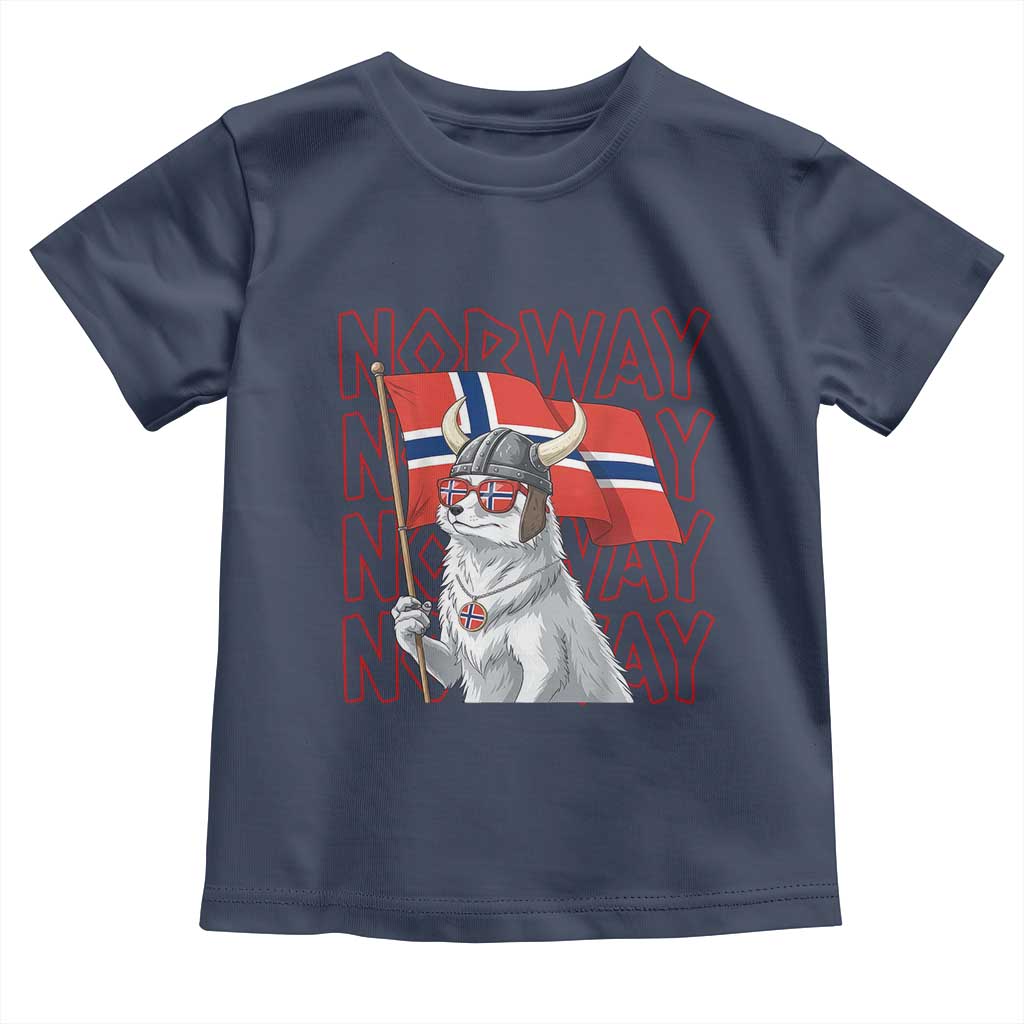 Norwegian Forest Cat Norway Flag Norge Pride Toddler T Shirt