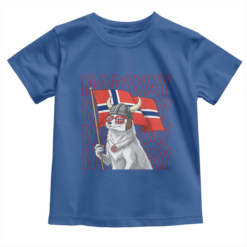 Norwegian Forest Cat Norway Flag Norge Pride Toddler T Shirt