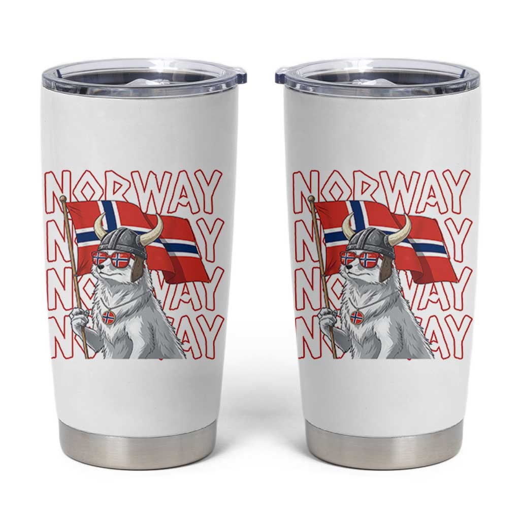 Norwegian Forest Cat Norway Flag Norge Pride Tumbler Cup