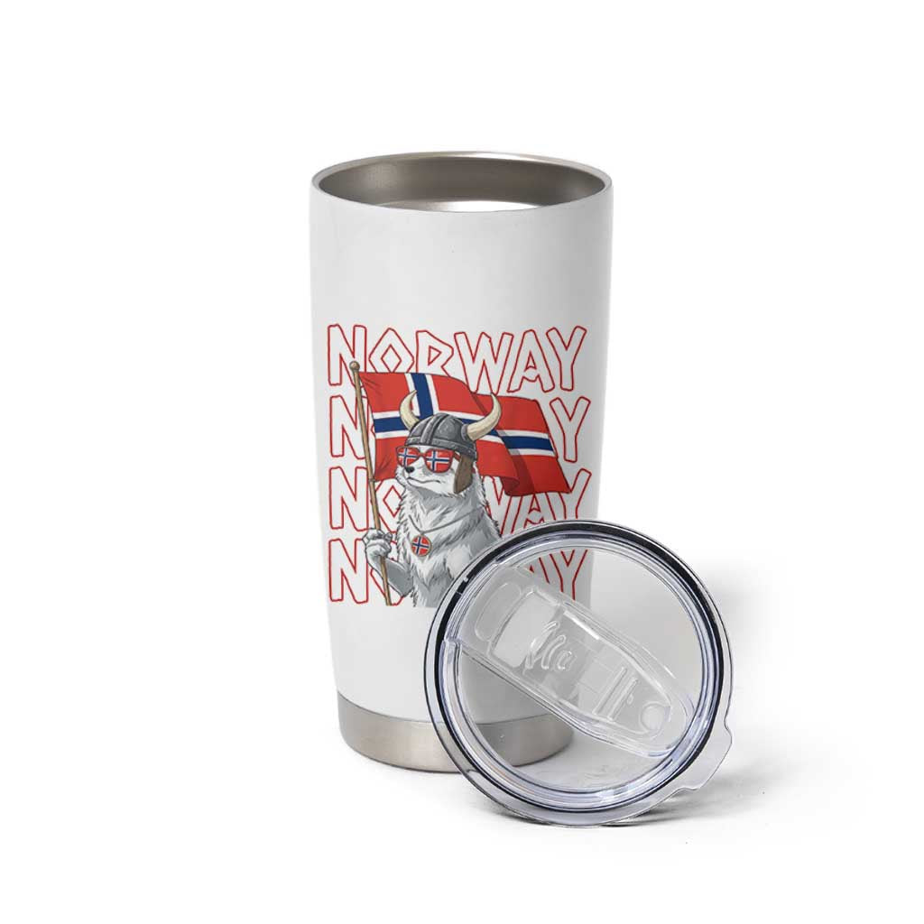 Norwegian Forest Cat Norway Flag Norge Pride Tumbler Cup