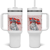 Norwegian Forest Cat Norway Flag Norge Pride Tumbler With Handle
