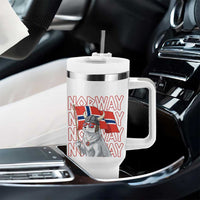 Norwegian Forest Cat Norway Flag Norge Pride Tumbler With Handle