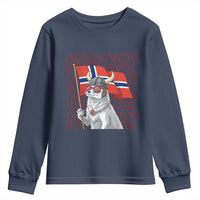 Norwegian Forest Cat Norway Flag Norge Pride Youth Sweatshirt