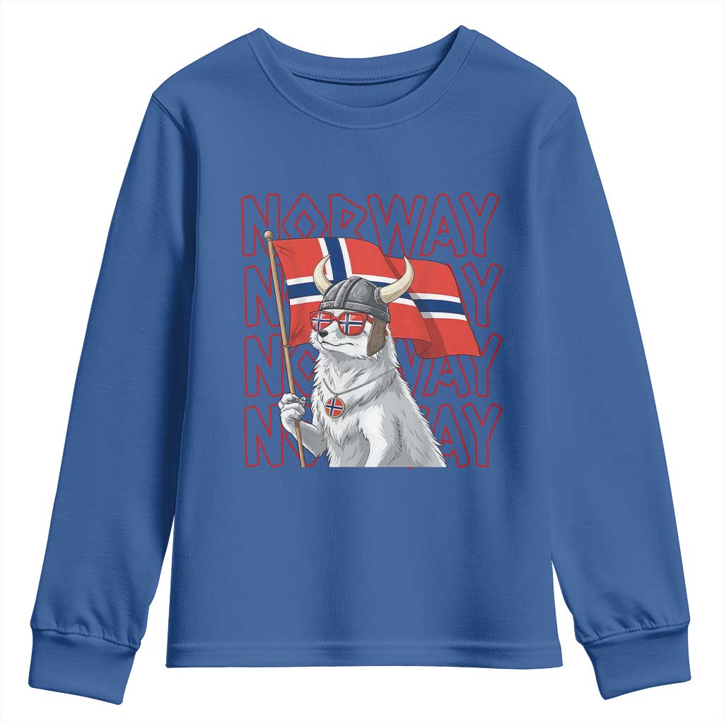Norwegian Forest Cat Norway Flag Norge Pride Youth Sweatshirt