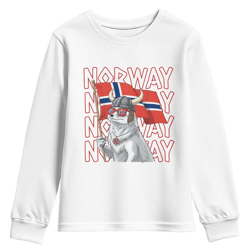 Norwegian Forest Cat Norway Flag Norge Pride Youth Sweatshirt