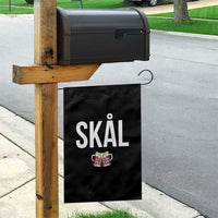 Skål Cheers in Norwegian Norway Garden Flag Funny Drinking Beer Norwegian Scandinavian