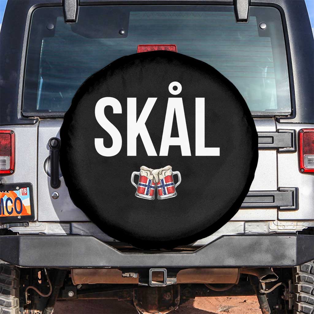 Skål Cheers in Norwegian Norway Spare Tire Cover Funny Drinking Beer Norwegian Scandinavian