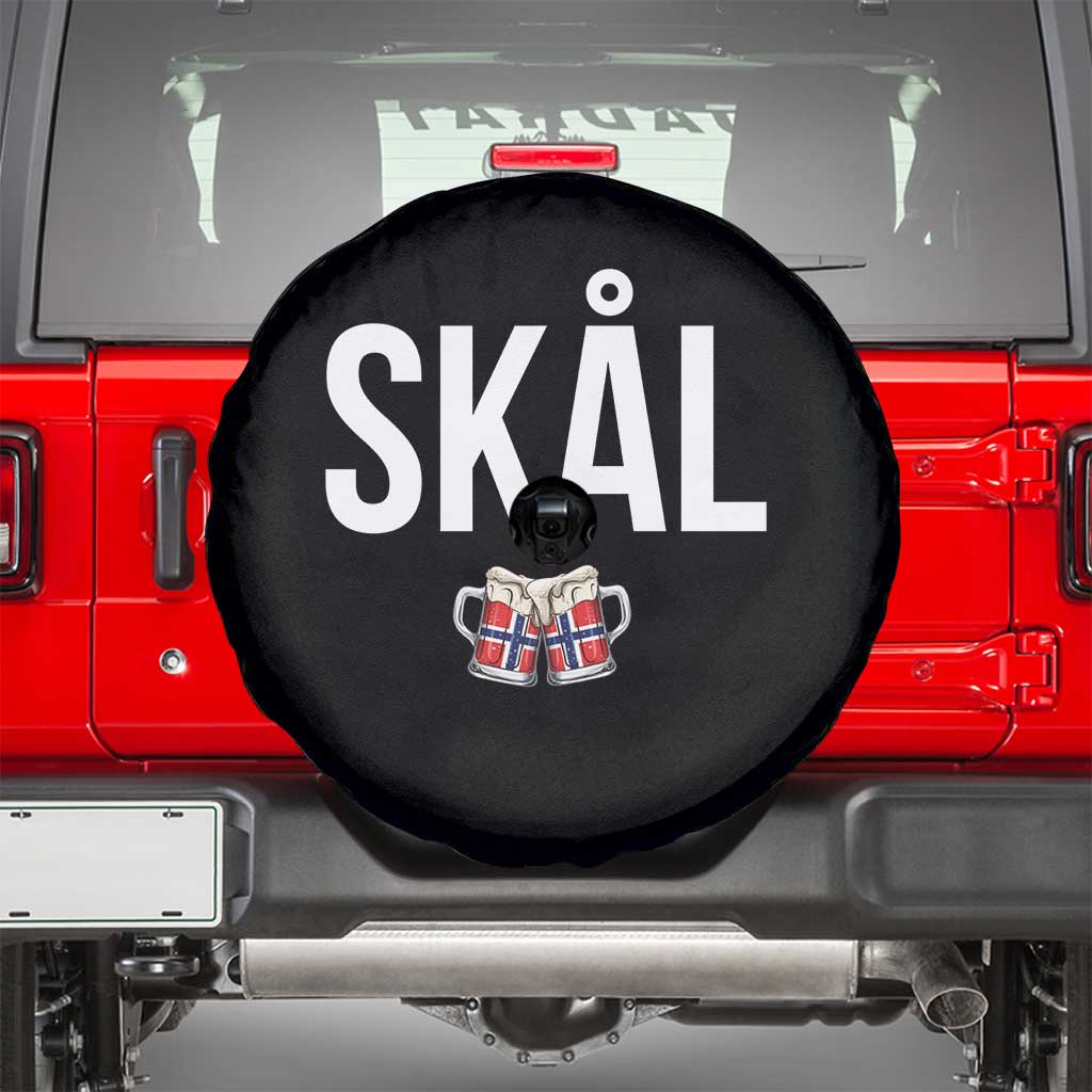 Skål Cheers in Norwegian Norway Spare Tire Cover Funny Drinking Beer Norwegian Scandinavian