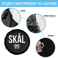 Skål Cheers in Norwegian Norway Spare Tire Cover Funny Drinking Beer Norwegian Scandinavian