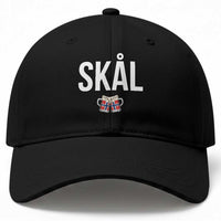 Skål Cheers in Norwegian Norway Baseball Cap Funny Drinking Beer Norwegian Scandinavian