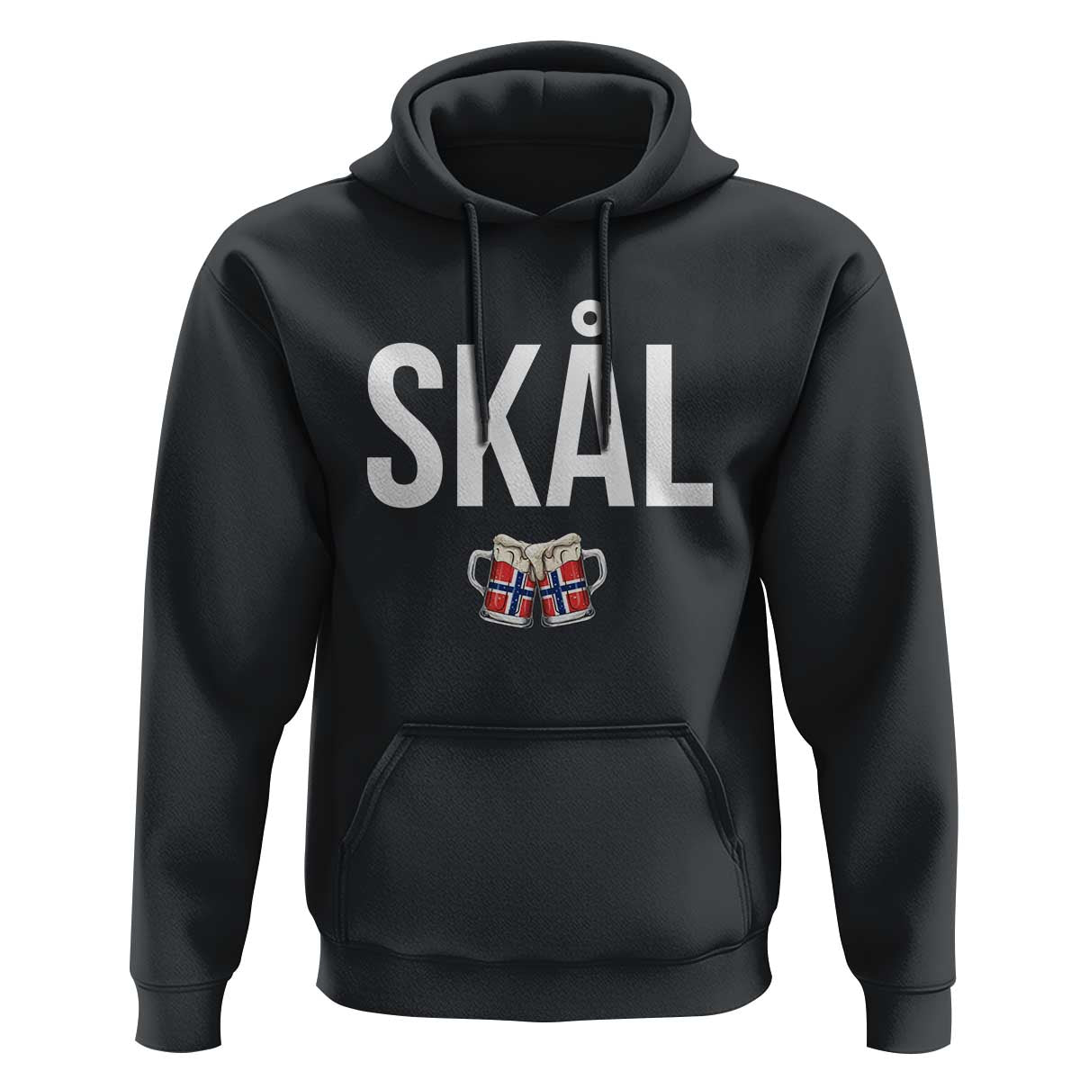 Skål Cheers in Norwegian Norway Hoodie Funny Drinking Beer Norwegian Scandinavian