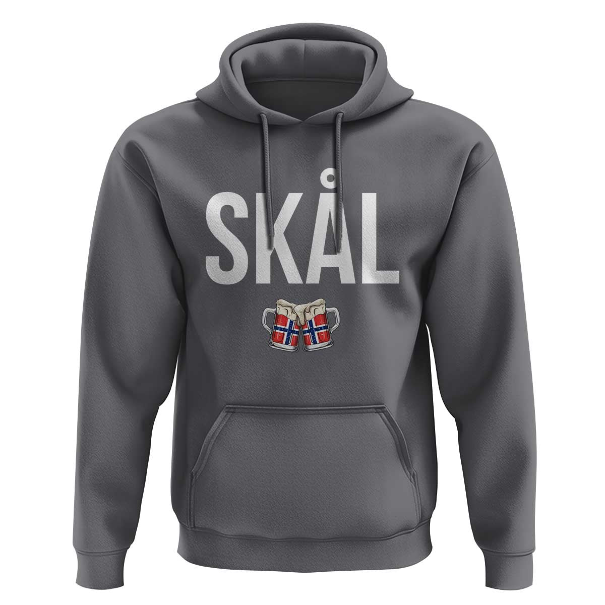Skål Cheers in Norwegian Norway Hoodie Funny Drinking Beer Norwegian Scandinavian